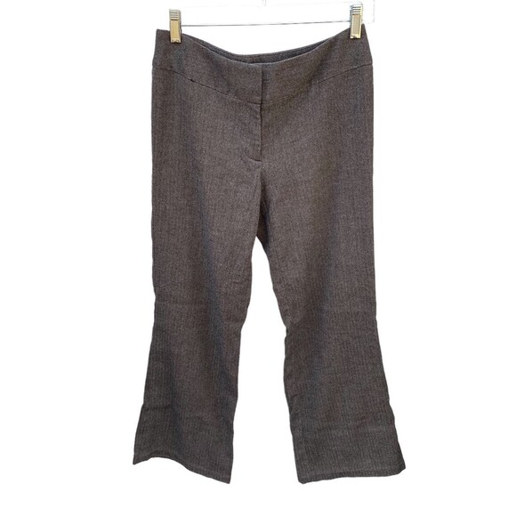 Chico’s size 0 reg trousers brown taupe cream herringbone straight leg pants - Picture 2 of 8